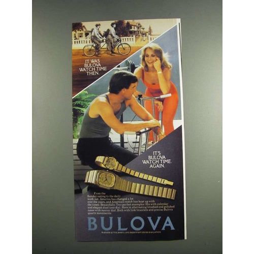 1984 Bulova Watches Ad - It Was Bulova Watch Time Then