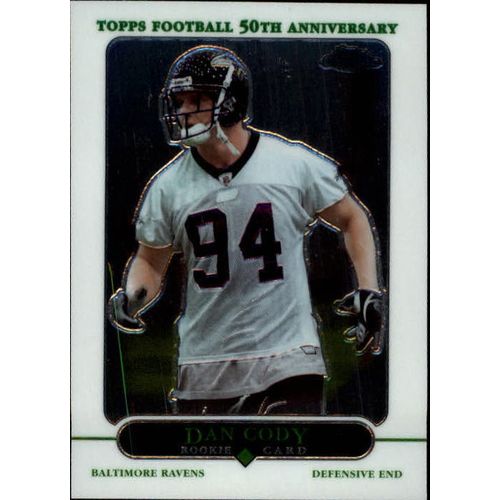 2005 Topps Chrome Football Dan Cody RC #201