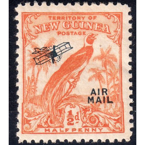 New Guinea Sg163 1/2d Orange Airmail fine m/mint (G98)