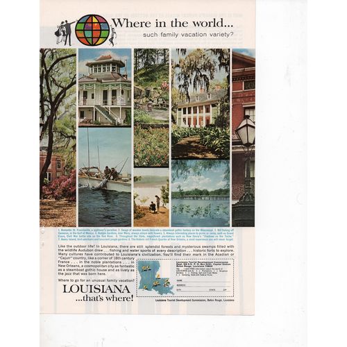 Louisana Full Page Print Ad May 1965