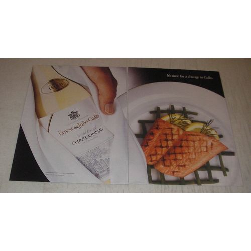 1991 Ernest & Julio Gallo Chardonnay Wine Ad
