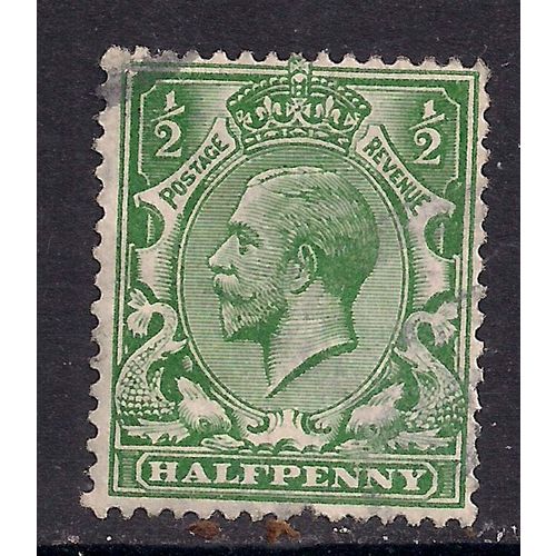 GB 1912 - 24 KGV 1/2d Green Wmk 100 ( H832 )
