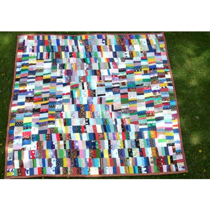 Flip N Fold Scrap Patchwork Quilt 983B 69x75 Handmade Sewing Fabric Quiltpolice