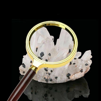 8CM Handheld 10X Magnifier Magnifying Glass Loupe Reading Jewellery Aid