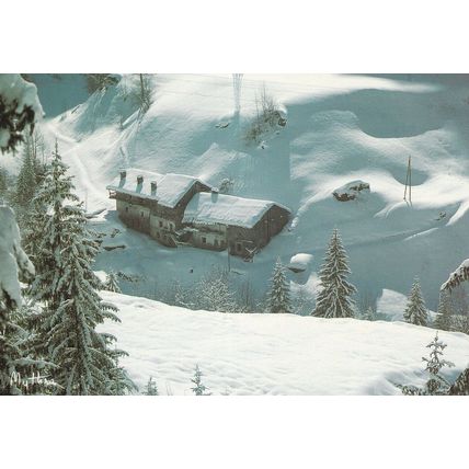 Meribel Paysages D'Hiver France Postcard 1985 used VGC