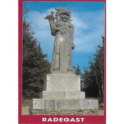 Beskydy: Radhošť: Statue of the Pagan God Radegast