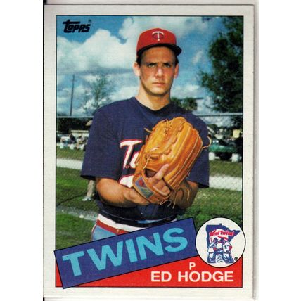 1985 Topps Baseball card 639 Ed Hodge RC