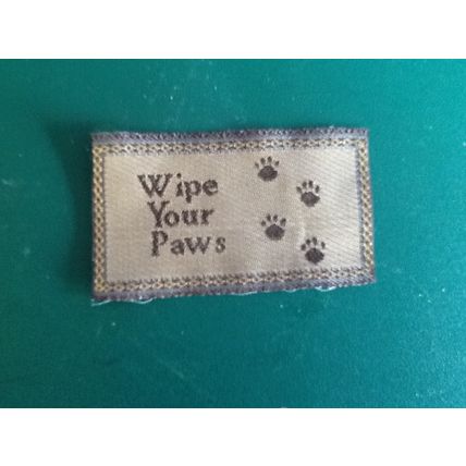 Wipe Your Paws Woven Doormat 1:12th scale miniature