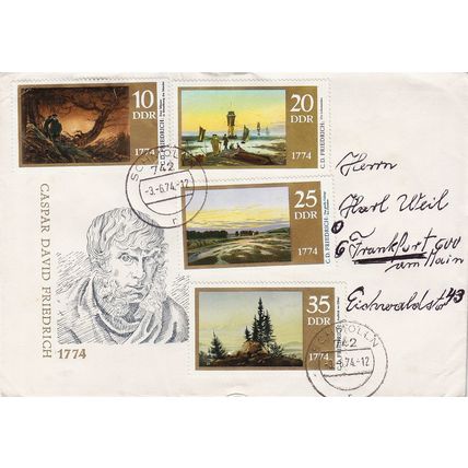 GERMANY DDR [1974] MiNr 1958-61 ( Brief )
