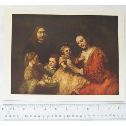 Plate of painting Family Portrait by Rembrandt