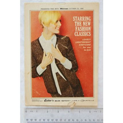 1966 Woman supplement, Starring the New Fashion Classics for you to knit