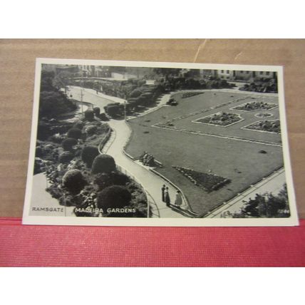 MADEIRA GARDENS, RAMSGATE, KENT unused vintage postcard RP by Lincoln Green =