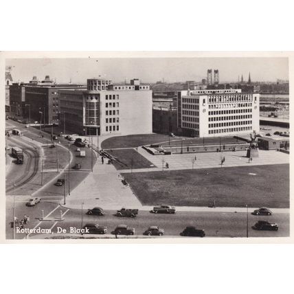 Rotterdam De Blaak 1950s Dutch Real Photo Postcard