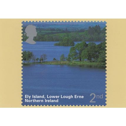 Ely Island Lower Lough Erne Northern Ireland Irish Limited Postcard