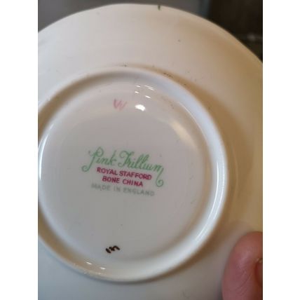 Royal Stafford Pink Trillium 1 Saucer 2 Tea/Side Plates