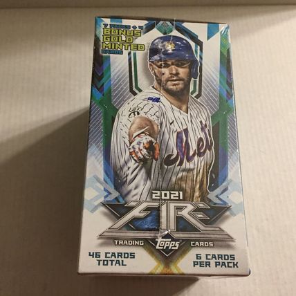 NEW 2021 Topps MLB Fire Baseball Trading Card Blaster Box - 46 Total Cards