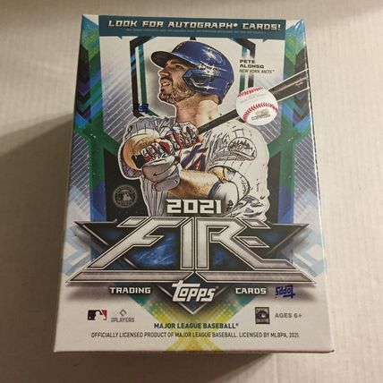 NEW 2021 Topps MLB Fire Baseball Trading Card Blaster Box - 46 Total Cards