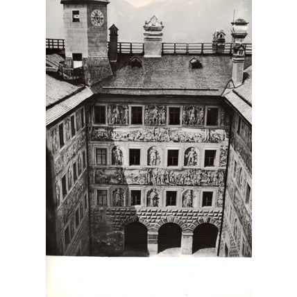 Postcard Schloss Ambras, Innsbruck, Tirol, Austria. Real photo. Unposted