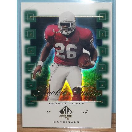 2000 Upper Deck SP Authentic THOMAS JONES (Arizona Cardinals) Rookie Fusion #RF5