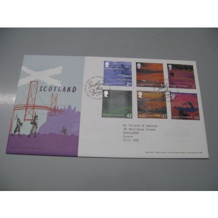 2003 GB Cover / FDC - Scottish / Scotland Iconic landscapes