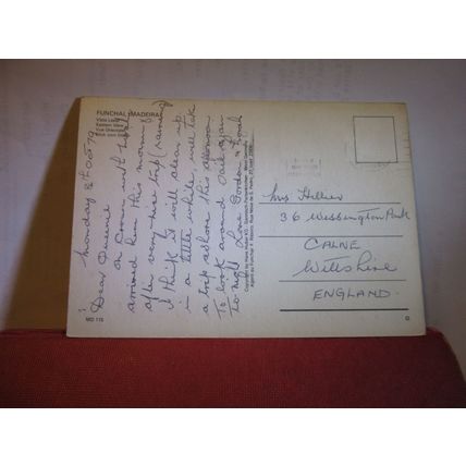 EASTERN VIEW, FUNCHAL, MADEIRA, PORTUGAL used postcard dated 1979 =
