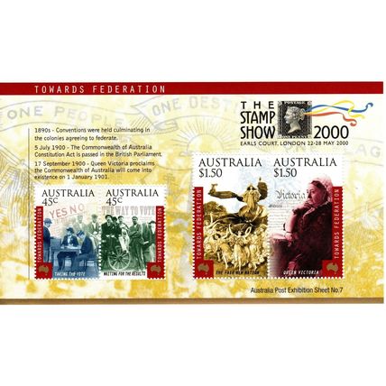 Australia 2000 The Stamp Show, Miniature Sheet,Mint Never Hinged