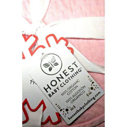 Honest Baby Clothing Pink Baby Girl 100% Cotton Receiving Blanket 32X32 NEW!
