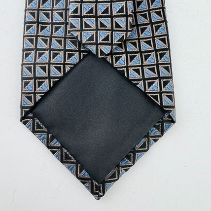 Cezani Necktie Tie 100% Silk Handmade Geometric Squares