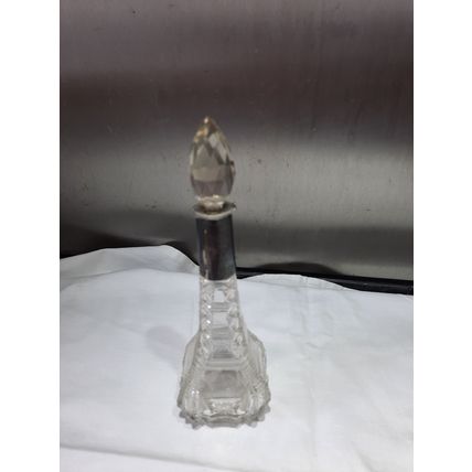 Vintage Perfume Bottle with metal neck