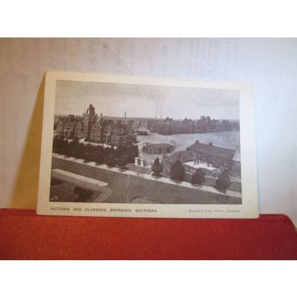 VICTORIA & CLARENCE BARRACKS, SOUTHSEA unused vintage postcard =