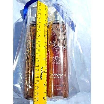 Bath & Body Warm Sugar Vanilla Diamond Shimmer Mist & Fragrance Mist Gift Set