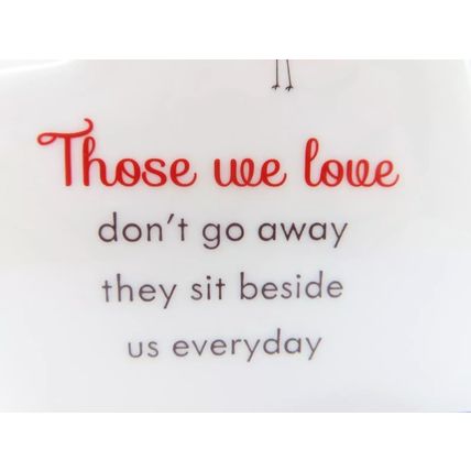 Heart Shaped Ornament with Verse & Robin Detail 9 CM Home Decor Gift Grief