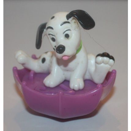 1996 McDonalds Disney's 101 Dalmatians Dog on Purple Umbrella