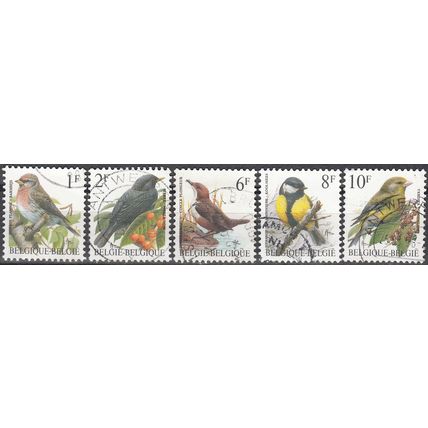 Belgique 1992 Michel 2509 - 2513 O Cote (2008) 1.00 € Oiseaux Cachet rond
