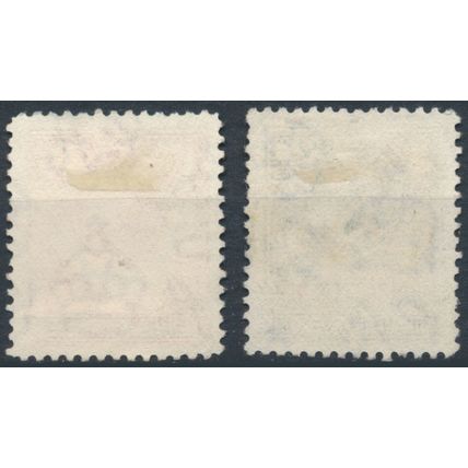 KGVI: 1½d & 3d - Northern Rhodesia 1938 - F H - SG 29 & 34