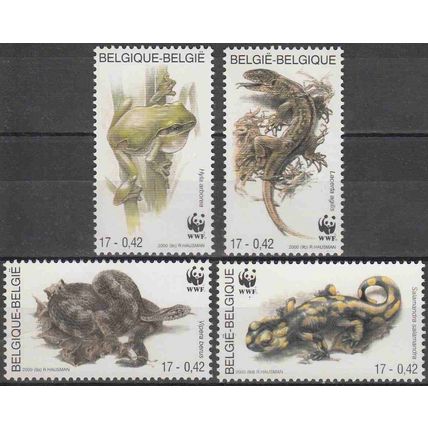 Belgique 2000 Michel 2947 - 2950 Neuf ** Cote (2008) 4.00 € WWF Animaux