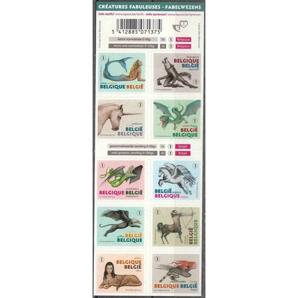 Belgique 2012 COB Carnet 125 Neuf ** Cote (2016) 15.00 € Créatures fabuleuses
