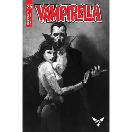 VAR Vampirella: #25 Marco Mastrazzo - B&W Homage (1:30) Dynamite Entertainment