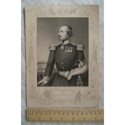 Vintage engraving - Marshall Canrobert