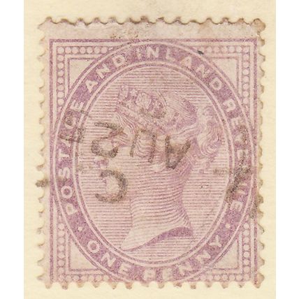 GB QV 1881 1d PALE LILAC 14 DOTS SG171 GU