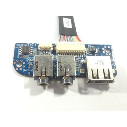 ZOOMSTORM W251HU GENUINE AUDIO USB PORTS BOARD WITH CABLE W204HU