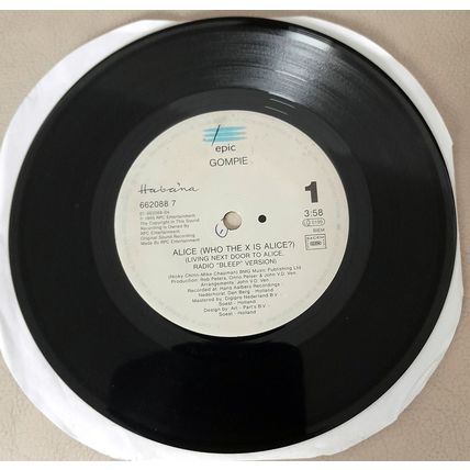 Gompie : Alice (Who The X Is Alice?) (Living Next Door To Alice) : 45 rpm single