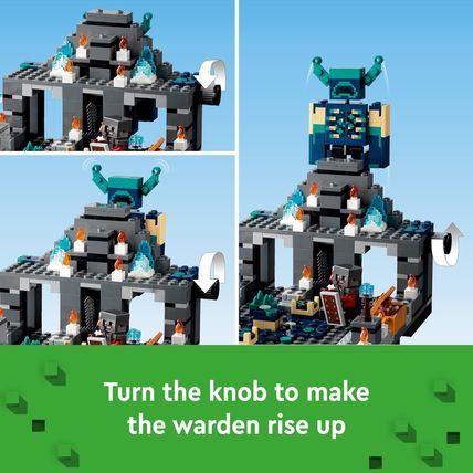 LEGO Minecraft the Deep Dark Battle Set, 21246 Biome Adventure Toy, Ancient City