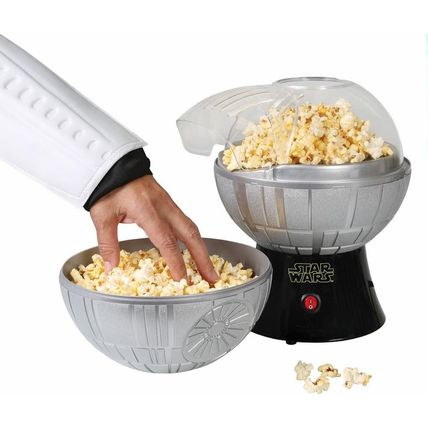 Uncanny Brands Star Wars Death Star Popcorn Maker - Hot Air Style with Removable