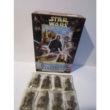 Kellogg`s Choco Corn Flake 1999 Star Wars Statuettes Cereal Box & Set 10 Sealed