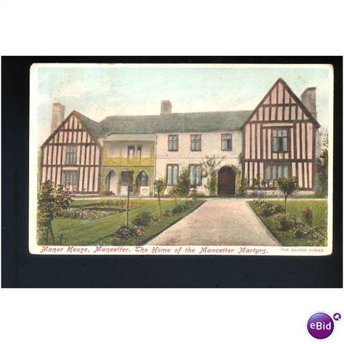 Warwickshire MANCETTER Manor House Postcard by Baxter