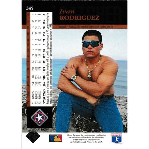 1994 Upper Deck - #245 - Ivan Rodriguez