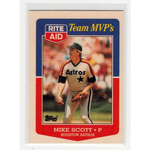 1988 Topps Rite Aid Team MVP’s Mike Scott card #4- Astros