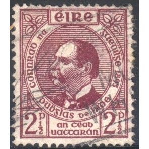 Ireland 1943 - SG130 - 2½p purple - Dr. Douglas Hyde - used