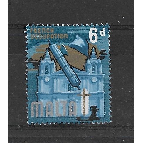 Malta.SG338 6d French Occupation.Mounted Mint.Sept18